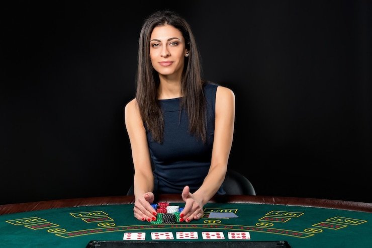 Japan Pools live blackjack table on win138 login mobile app showing dealer, cards, and betting interface